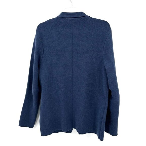 PAUL JAMES jacket blazer cardigan sweater unstructured 100% cotton knit short M - Picture 5 of 10